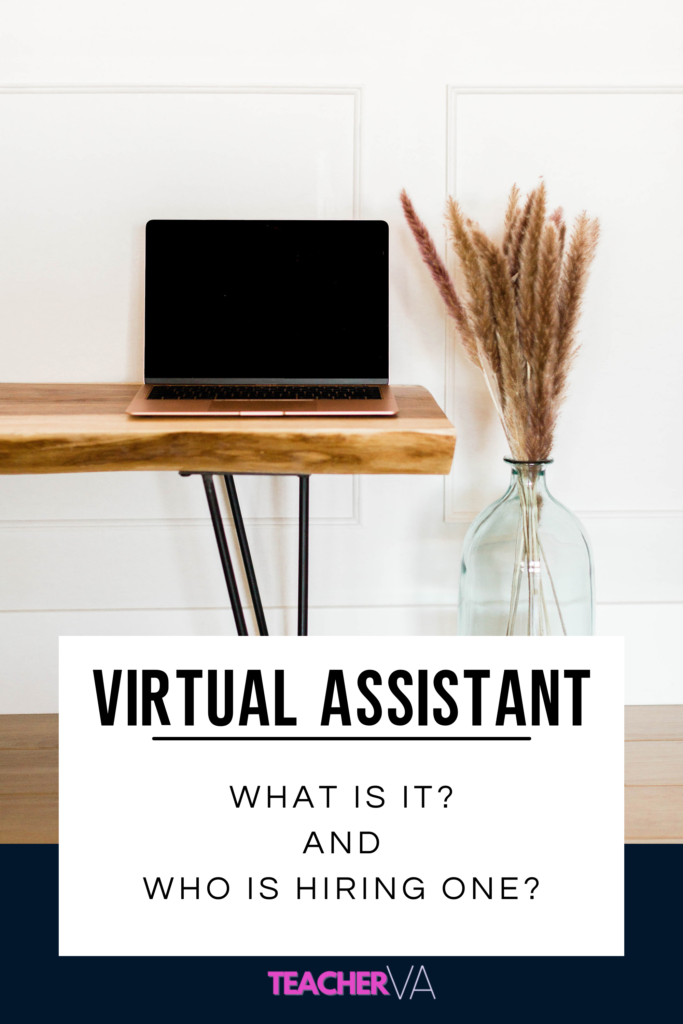 What is a Virtual Assistant and Who is hiring one? Image of desk with a computer